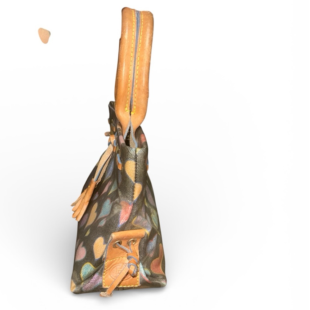 Y2K Dooney & Bourke Heart Pattern Small/mini Satchel - Picture 6 of 8